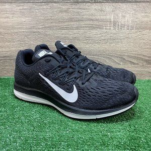Nike Air Zoom Winflo 5 Black Running Shoes Size 11